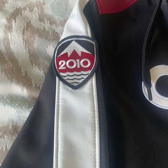 Women's 2010 Team Canada HBC Olympic Zip up Soft Shell Poly Hoodie Jacket - Picture 5 of 10